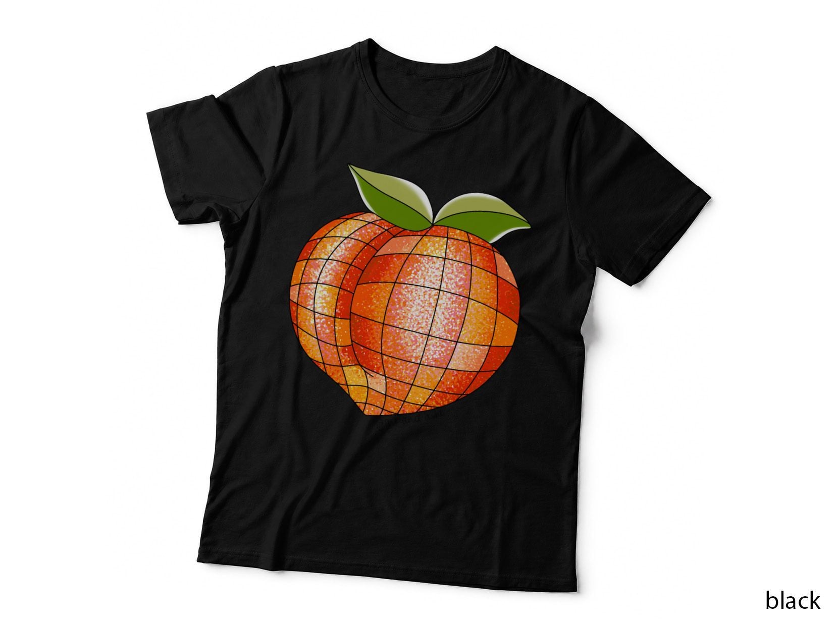 Groovy Glitter Disco Peach T-Shirt