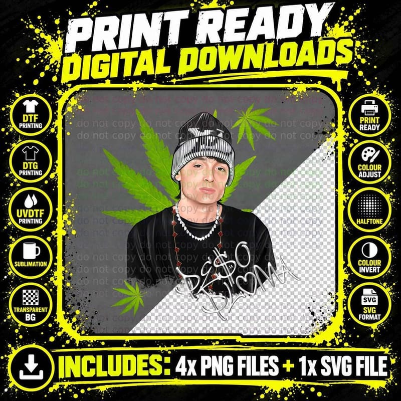 Hand Drawn Peso Pluma Ella Baila Solat Classic T-Shirt Png SVG Digital Bundle
