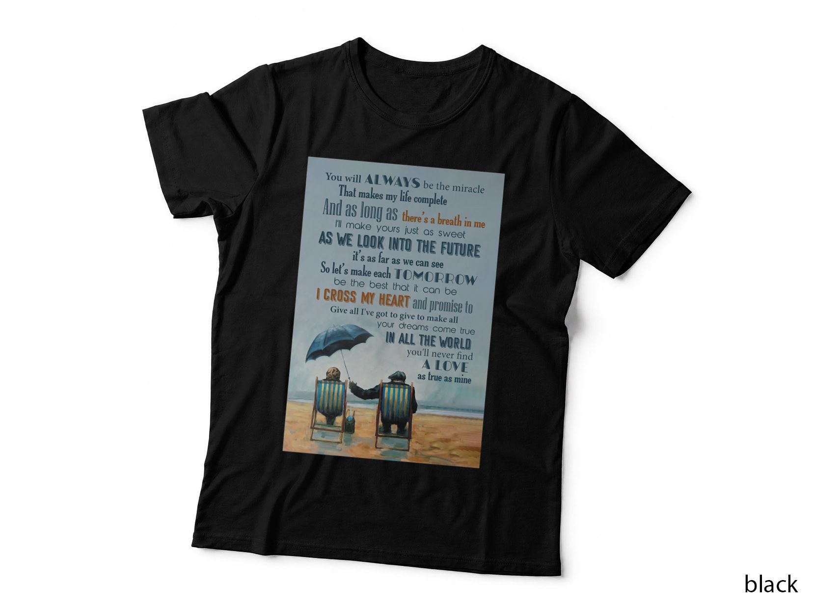 I Cross My Heart Lyrics - Seniors Who Love Each Other Classic T-Shirt