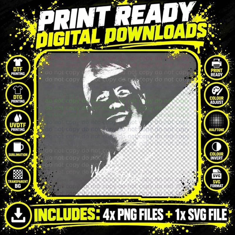 JFK Wake up! Classic T-Shirt Png SVG Digital Bundle