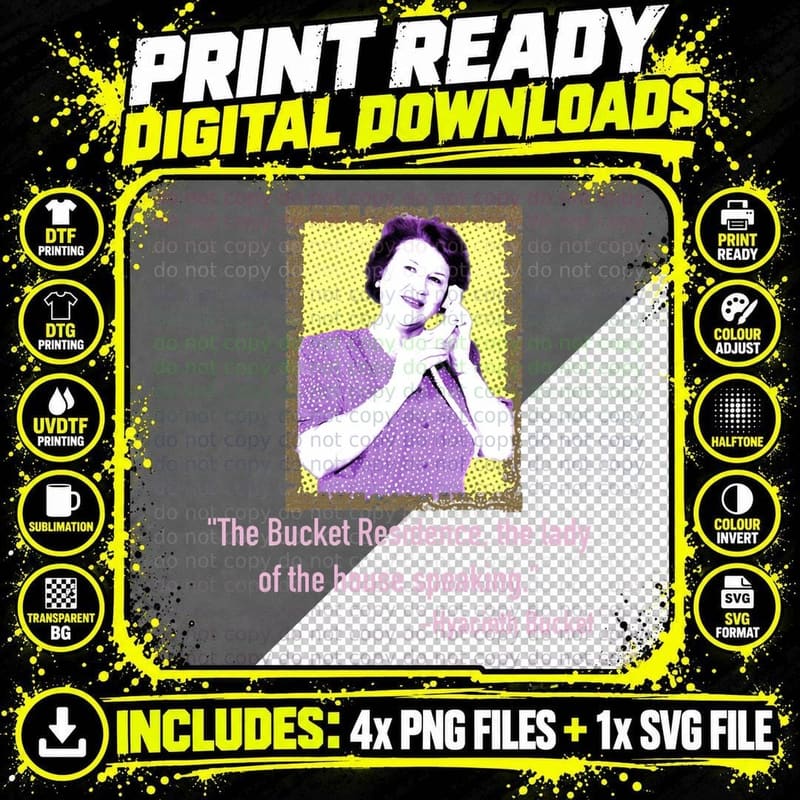Lady of the House Speaking Classic T-Shirt Png SVG Digital Bundle