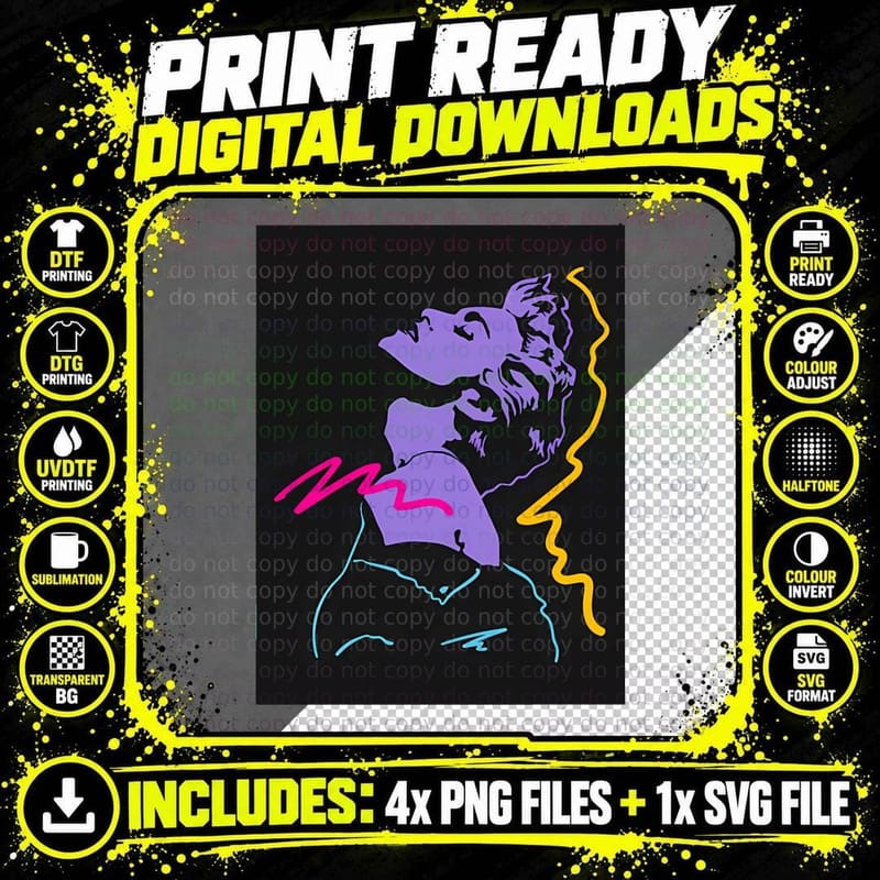 Madonna 80S RETRO STYLE T-Shirt Png SVG Digital Bundle