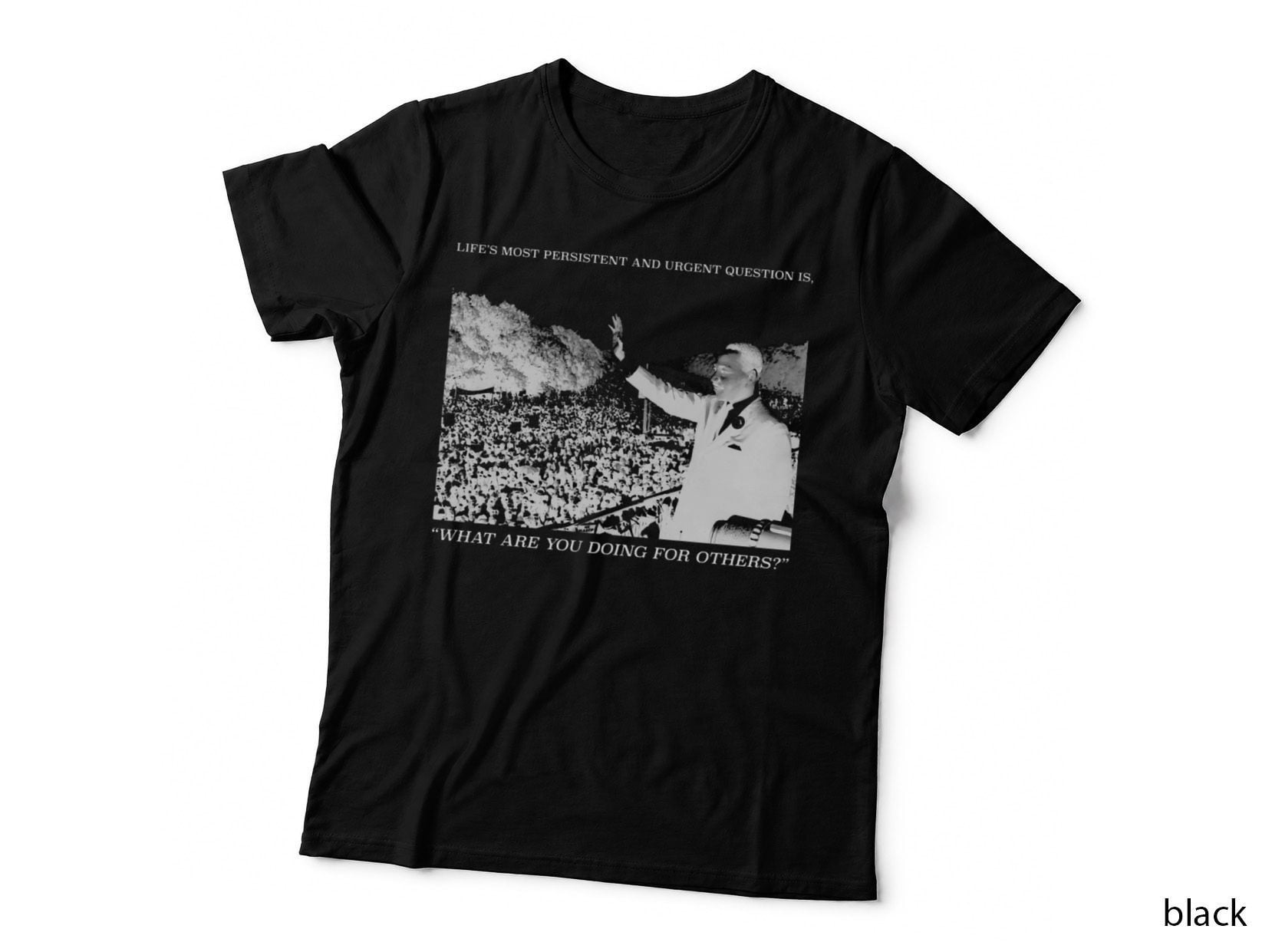 Martin Luther King Jr- Picture and Quote 64 Simple Vintage White T-Shirt