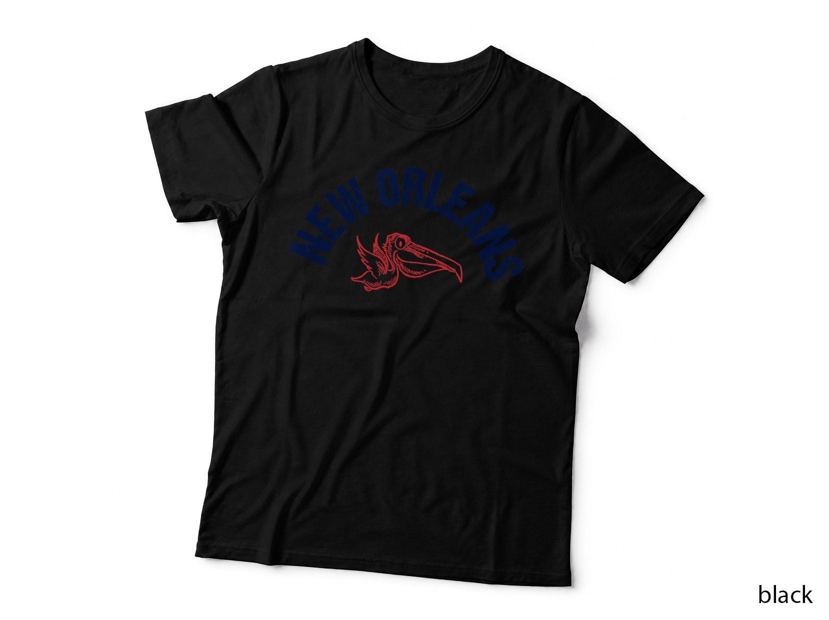 New Orleans Native Pelican Thowback Retro New Orleans Pro T-Shirt