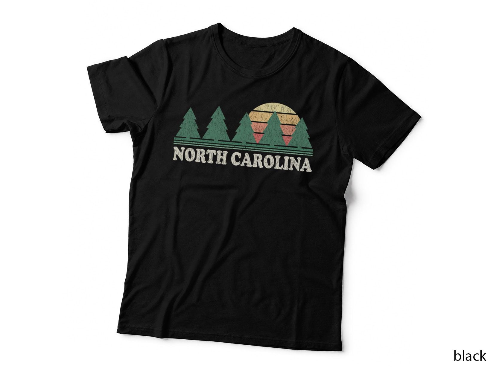 North Carolina NC Vintage 70s Retro Graphic T-Shirt
