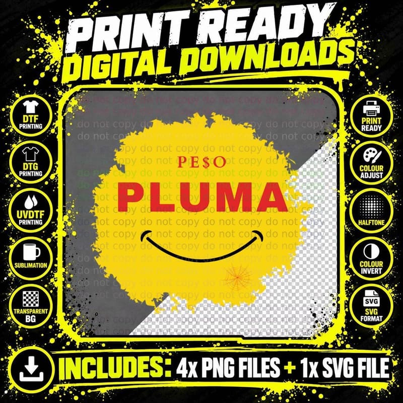 Peso Pluma Smiley Face Classic T-Shirt Png SVG Digital Bundle