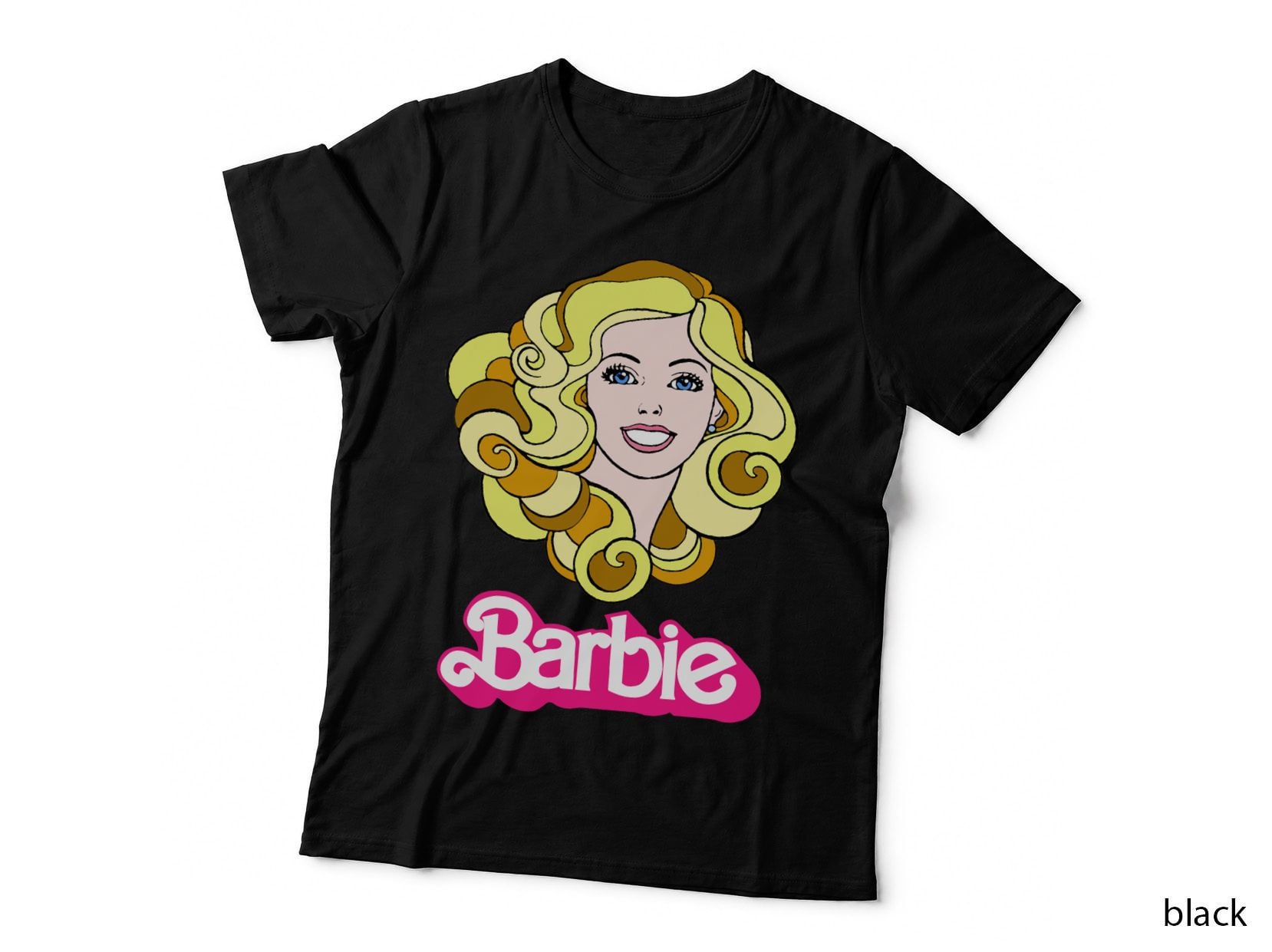 Pink Doll Aesthetic 1980's Illustration T-Shirt, Retro Fashion, 80s Vibes
