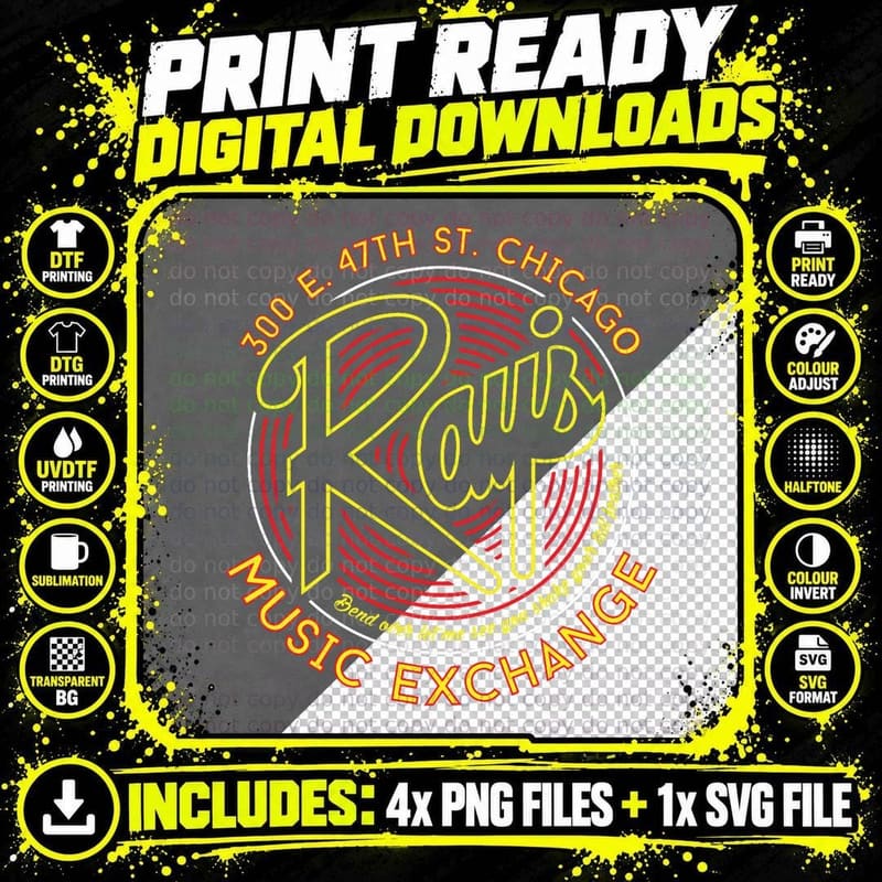 Ray's Music Exchange - Bend Over Shake Variant T-Shirt Png SVG Digital Bundle