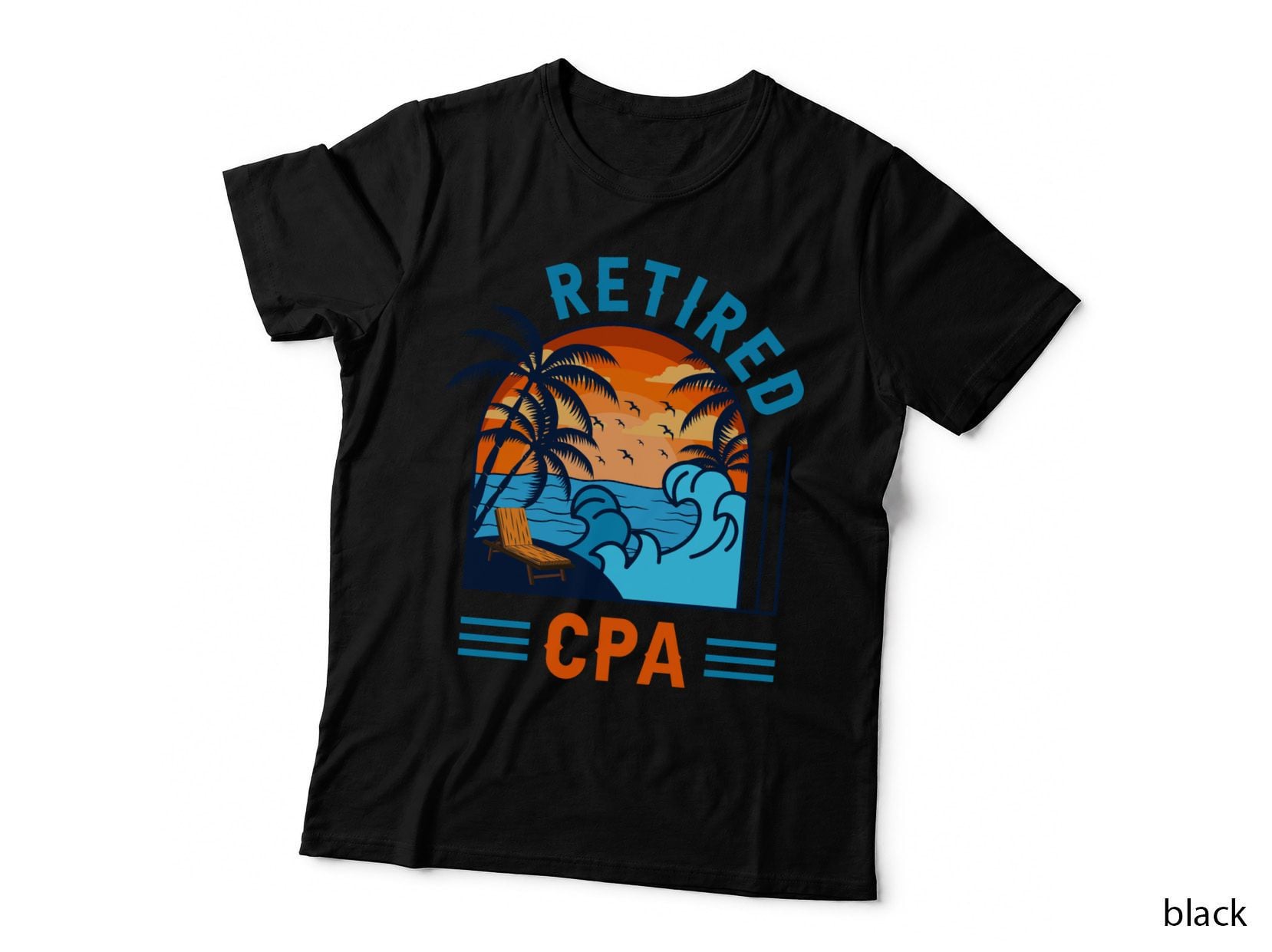 Retired CPA Retirement Campaign Vintage Retro Summer T-Shirt