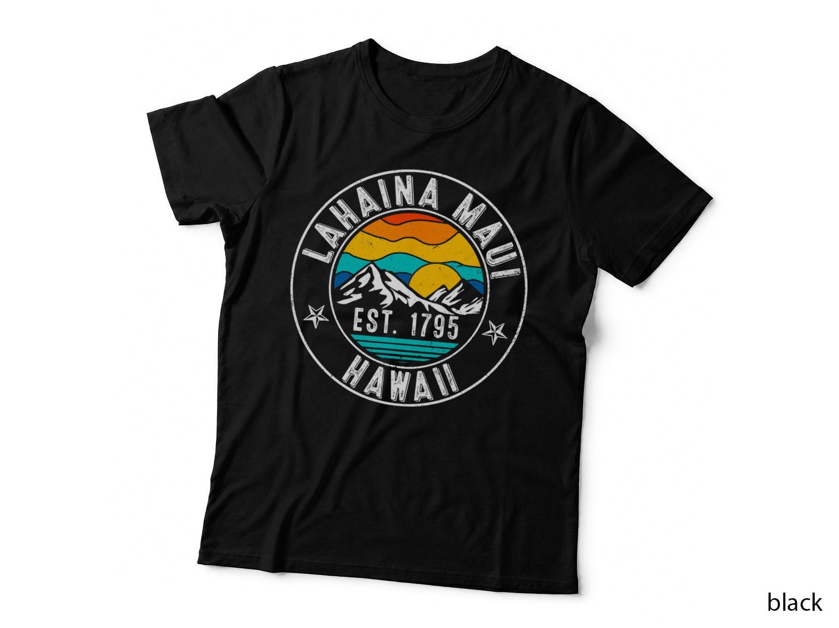 Retro 70s 80s Lahaina Maui Hawaii HI T-Shirt