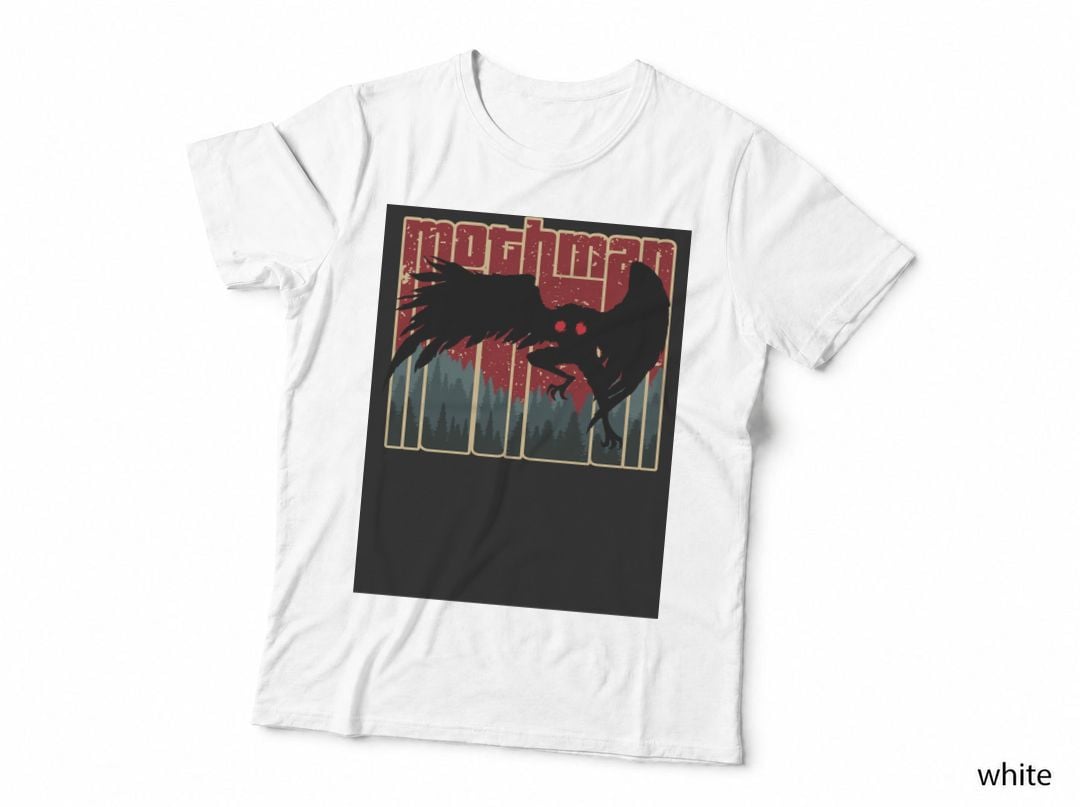 Retro Mothman - Cool Vintage Cryptid Cartoon - Original Artwork T-Shirt
