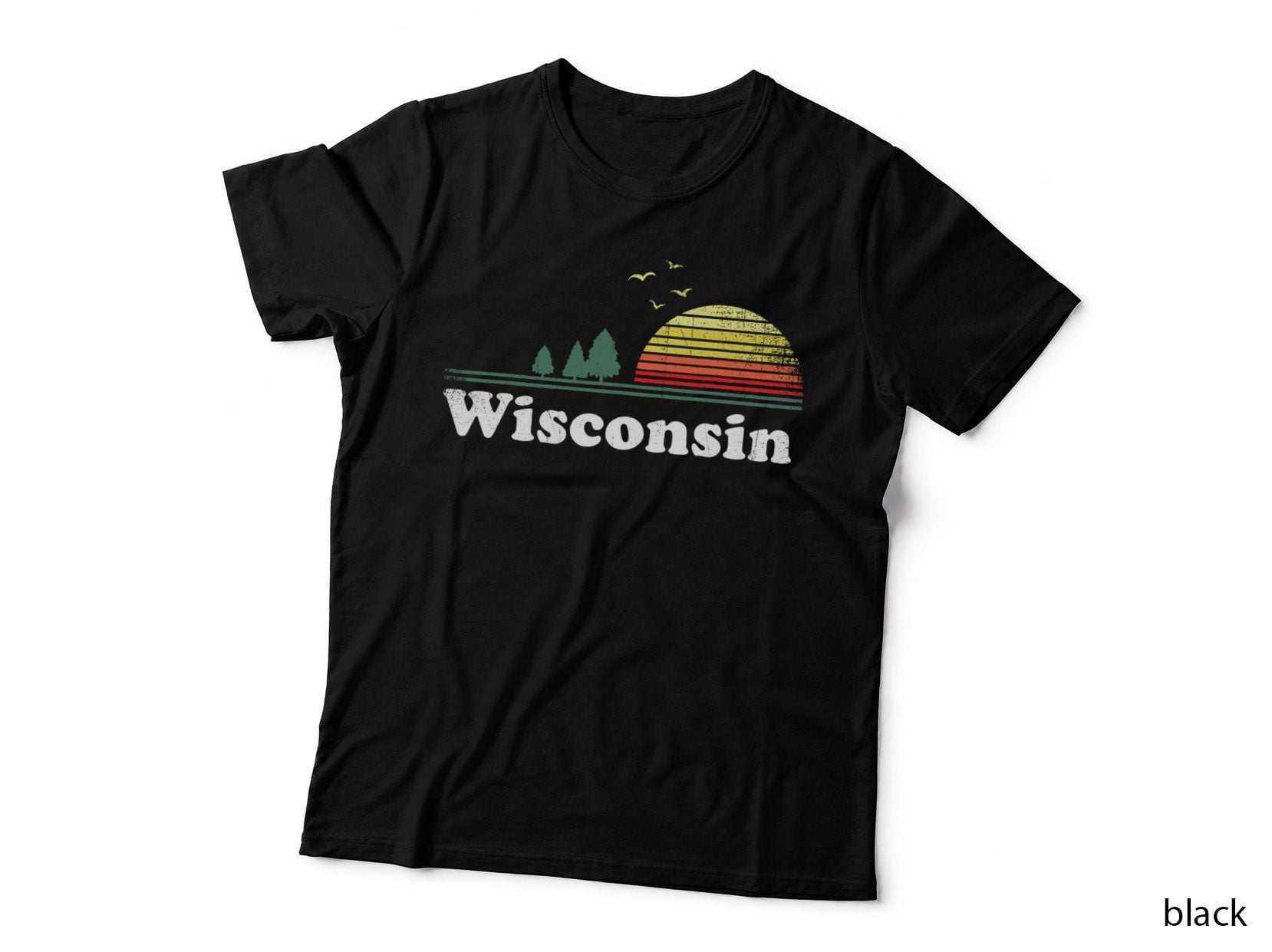 Retro Wisconsin State Park WI Home Design T-Shirt