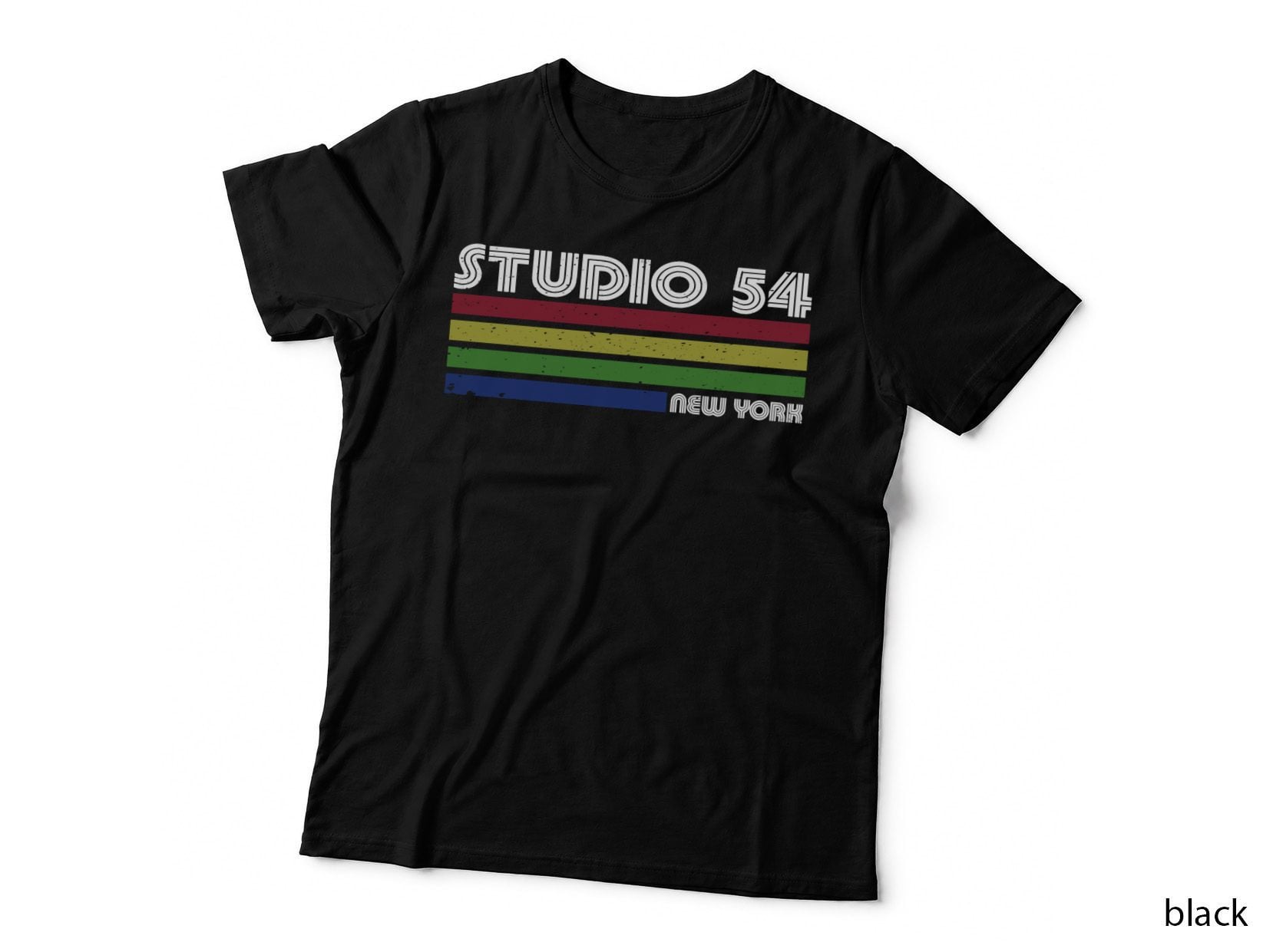 Studio 54 - New York - Retro Stripes Vintage Distressed T-Shirt