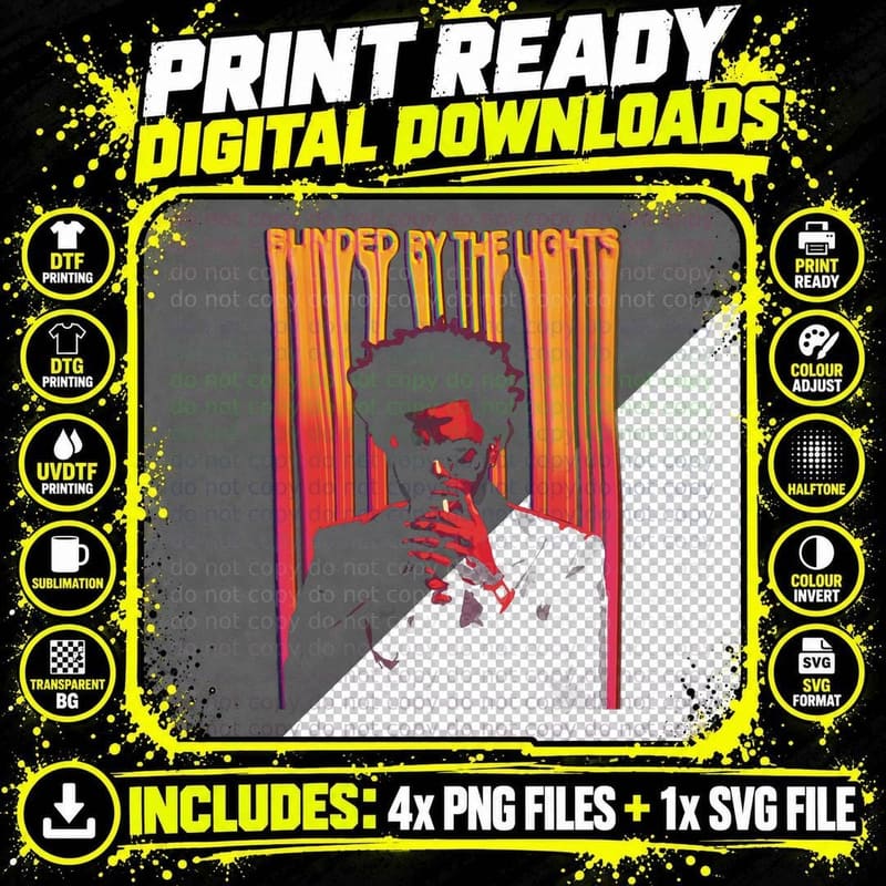 THE Weeknd Vintage Design Rapper Hip-Hop Streetwear Png SVG Digital Bundle