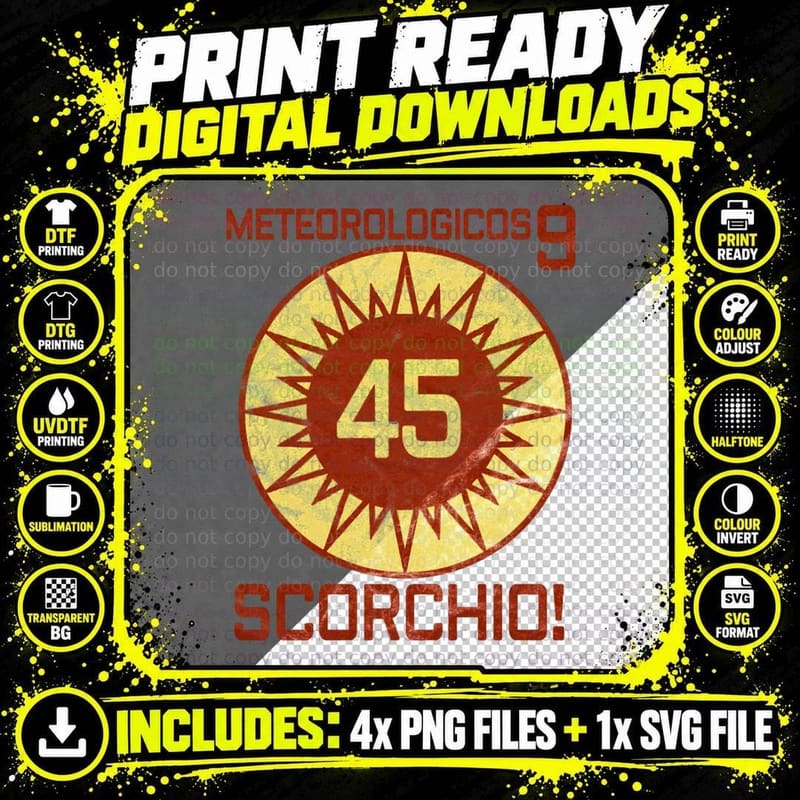 The Fast Show Scorchio! - Distressed Look T-Shirt Png SVG Digital Bundle