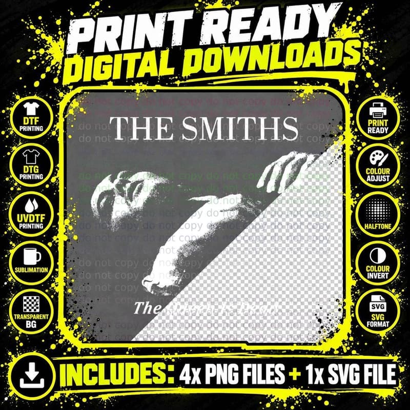 The Smiths the Queen Is Dead Essential T-Shirt Png SVG Digital Bundle