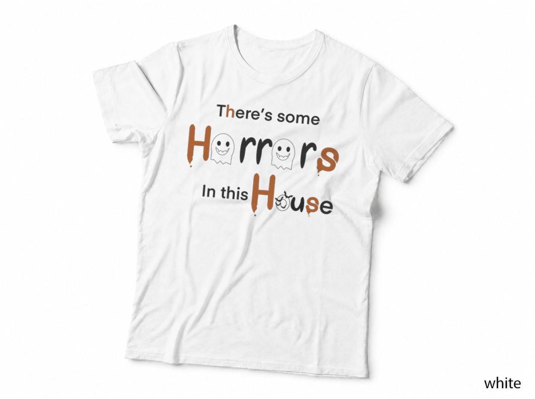There's Some Horrors in This House Orange Classic T-Shirt