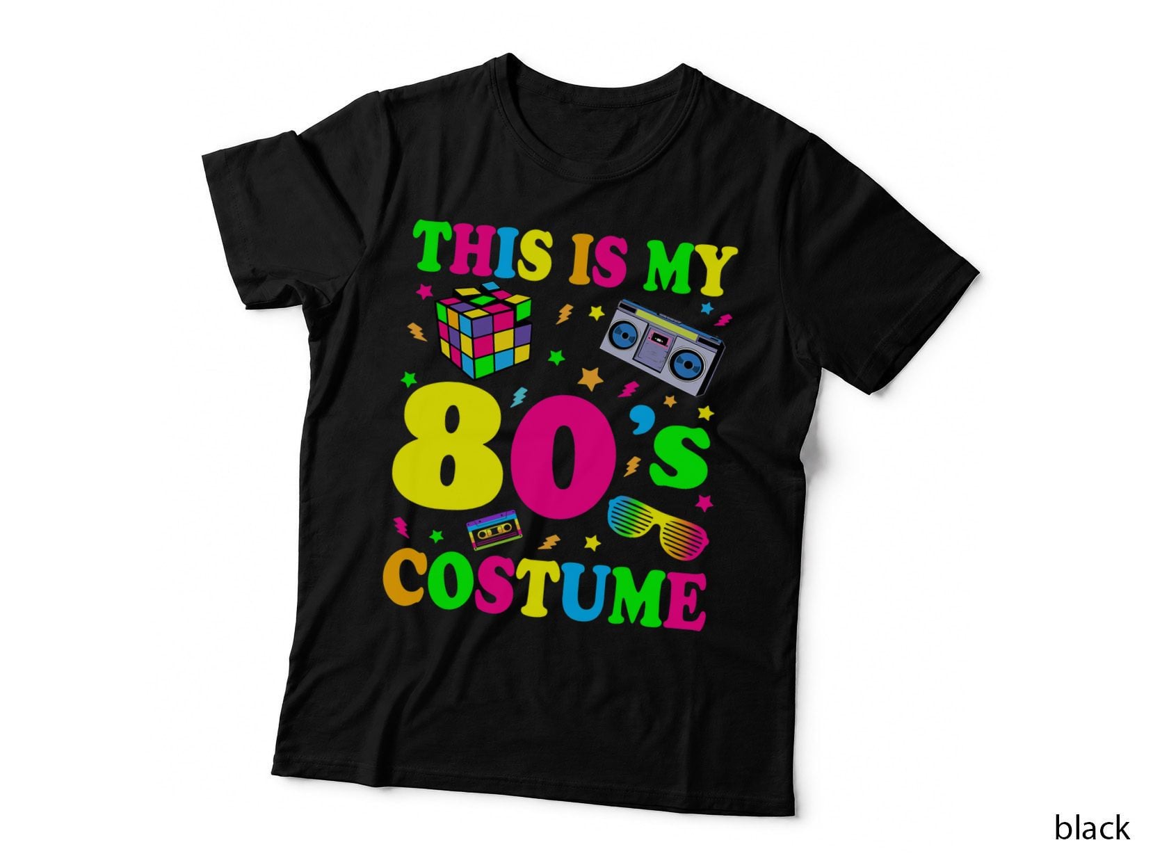 This Is My 80's Costume Outfit Gifts Eighties Retro Party T-Shirt