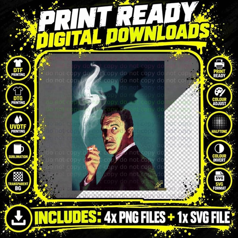 Vincent Price Classic T-Shirt Png SVG Digital Bundle