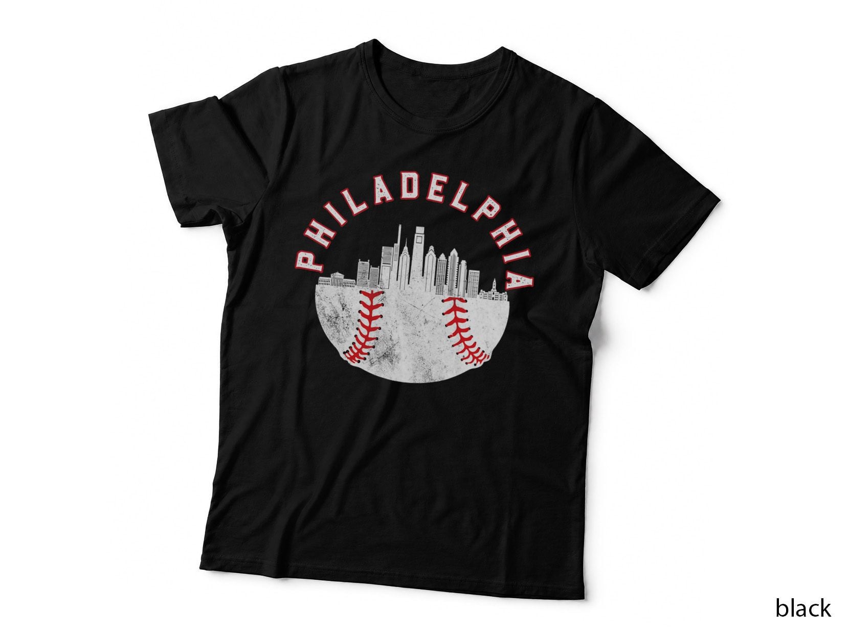 Vintage Philadelphia Skyline Retro Philly Cityscape T-Shirt