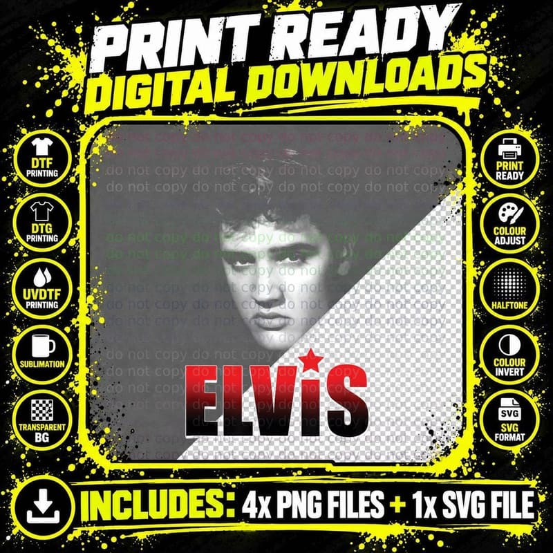 Vintage Red and Black Silhouette T-Shirt Png SVG Digital Bundle