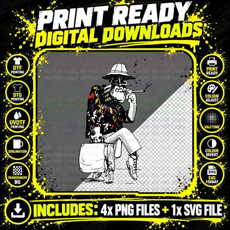 Why You Really Fear and Loathing in Las Vegas Vintage Png SVG Digital Bundle