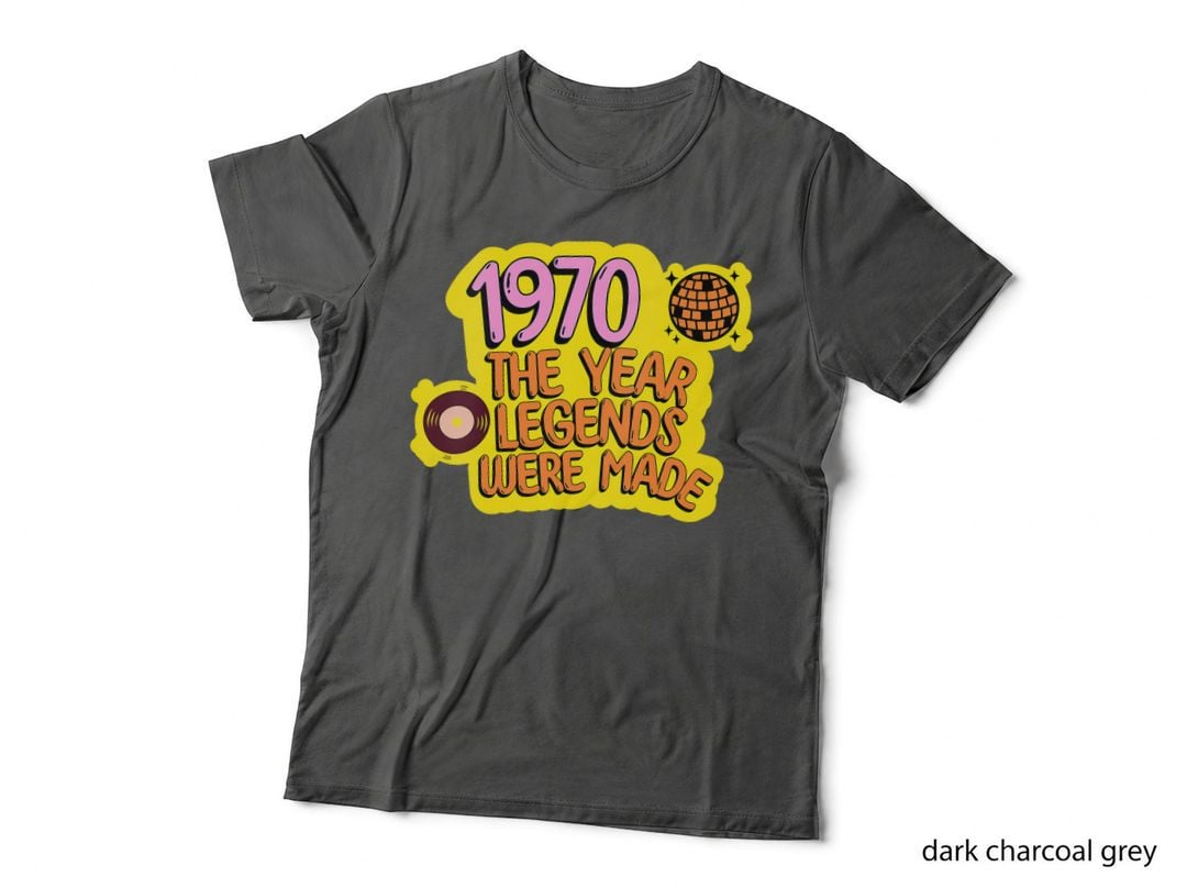 1970 The Year Legends Were Made Disco Ball Retro Birthday T-Shirt
