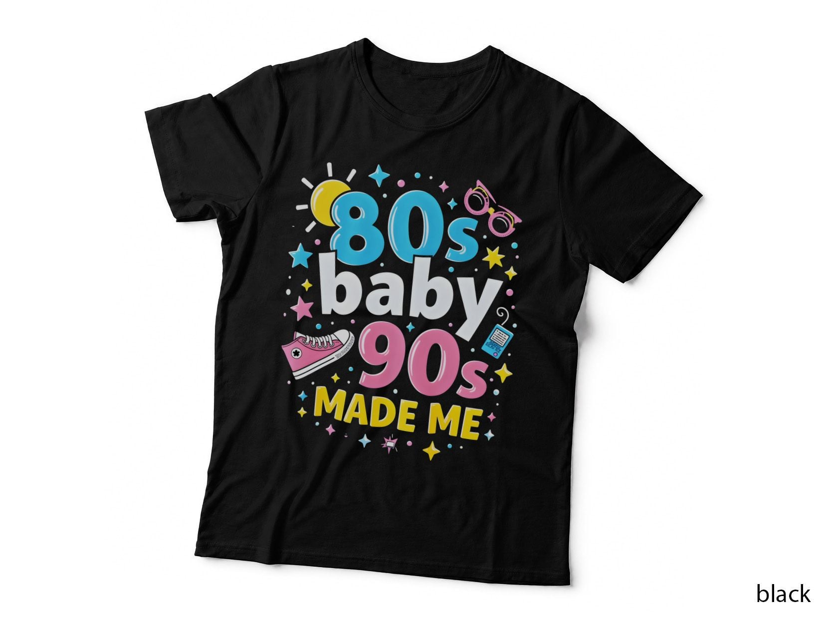 80s Baby 90s Made Me Cassette Tape Nostalgic T-Shirt