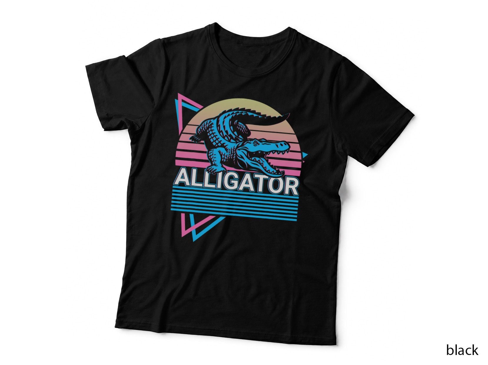 Alligator Crocodile Gator Retro T-Shirt