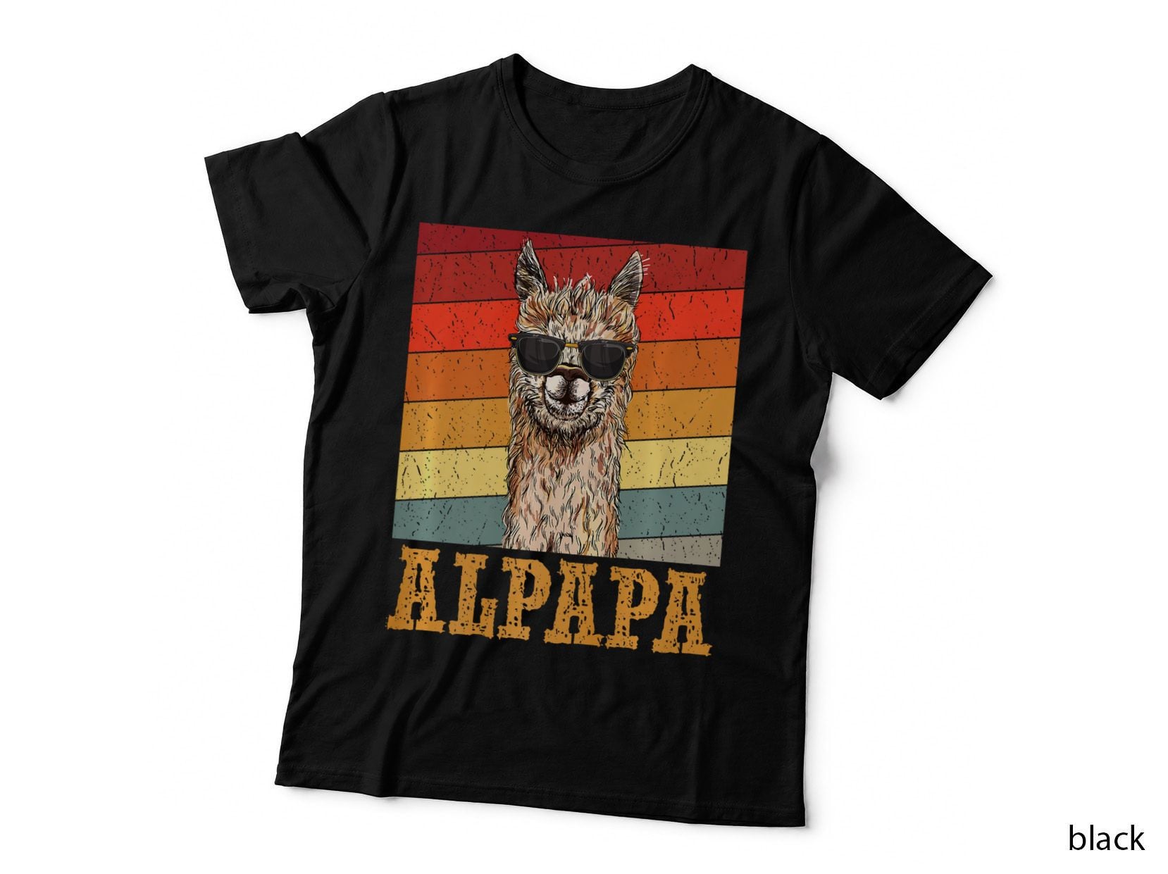 Alpapa Animals Lover Alpaca Retro Llama Cute Father's Day, Vintage T-Shirt