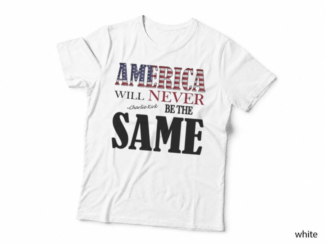 America Will Never Be the Same Distressed Flag T-Shirt