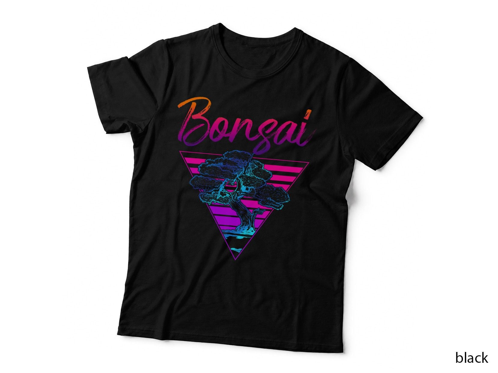 Bonsai Tree Retro 80s 90s Bonsai T-Shirt