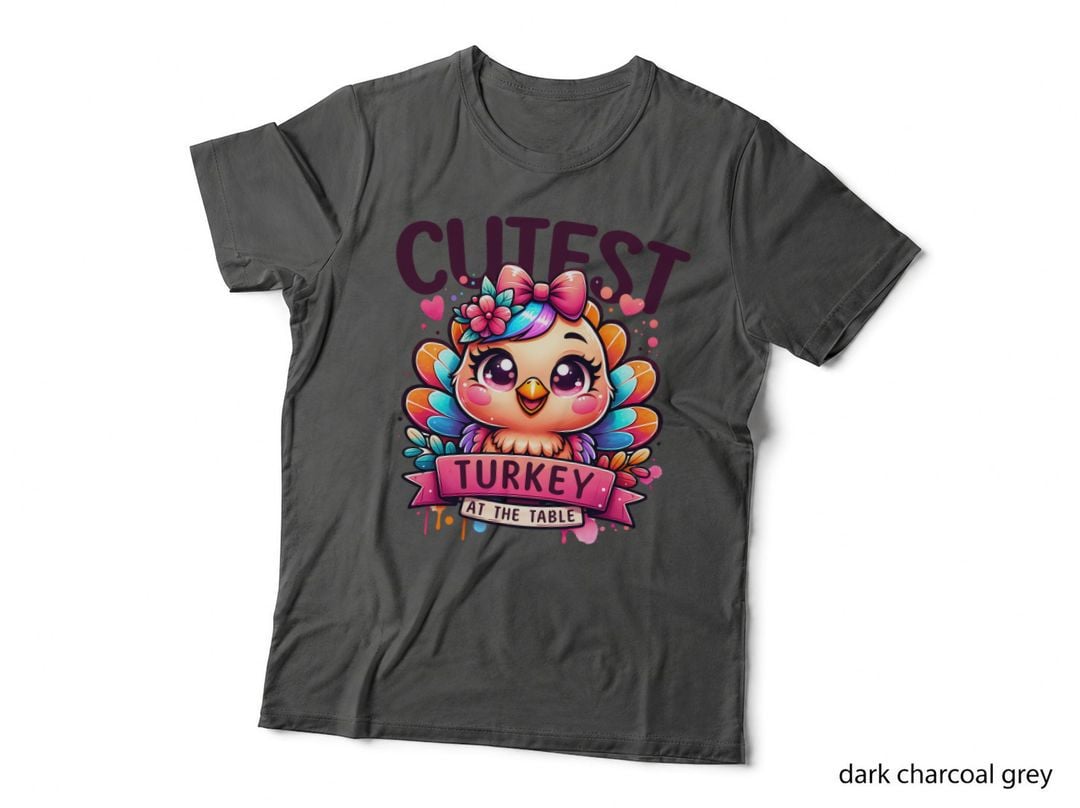 Cutest Turkey at the Table Shirt, Retro Vintage, for Men Women, Gift T-Shirt