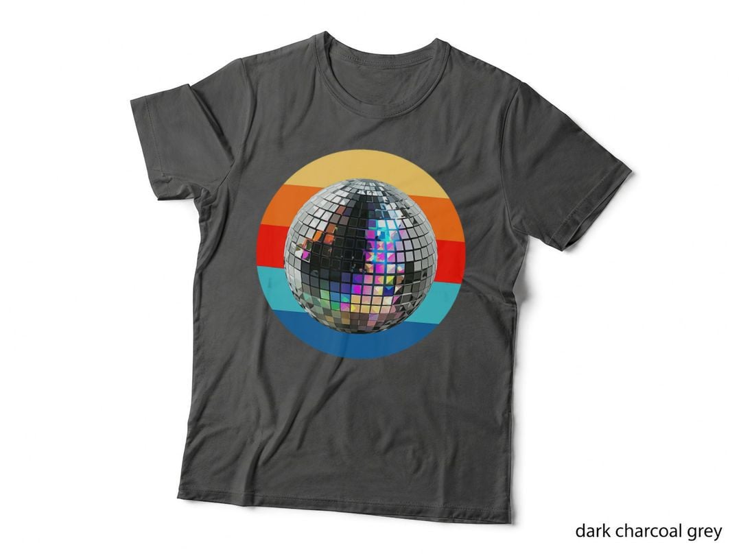 Disco Ball Retro 1980s DJ Vintage Retro Sunset Disco Ball, Retro T-Shirt