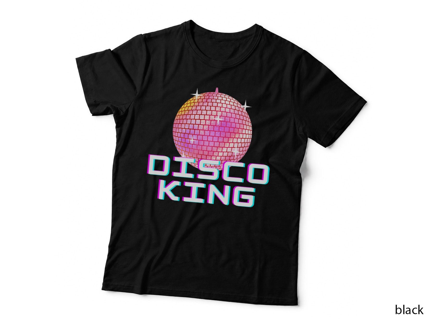 Disco King 70s 80s Disco Ball Seventies Dancing Costume T-Shirt