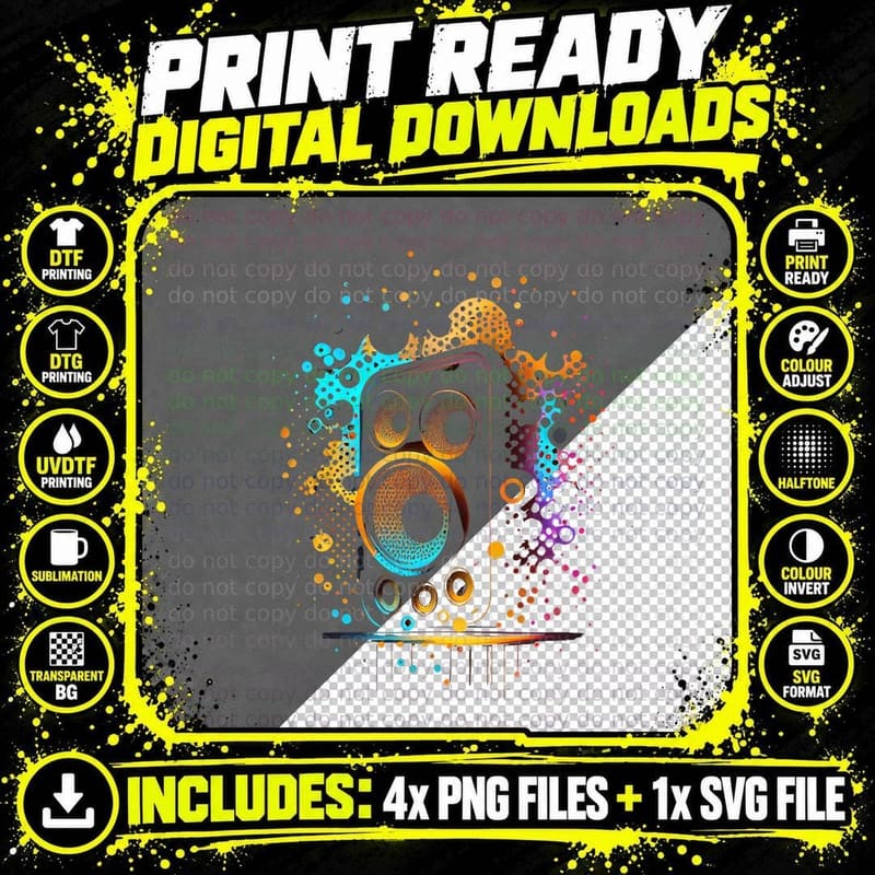 Eighties Disco Costume Party Theme Party Retro 80s Png SVG Digital Bundle