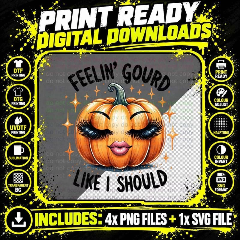 Feelin Gourd Like I Should Shirt, Retro Vintage Png SVG Digital Bundle