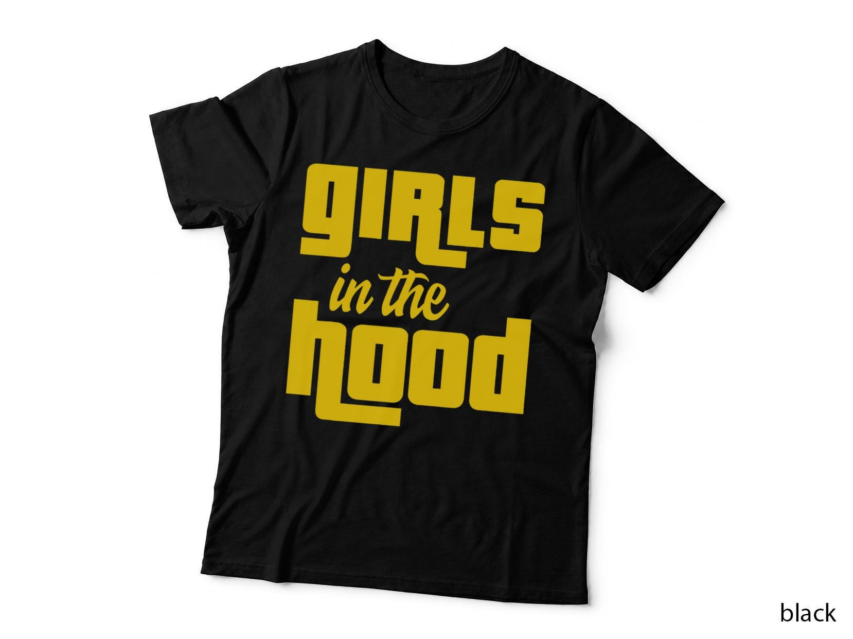 Girls in Hood 12 Retro University Gold Shoes Matchings T-Shirt