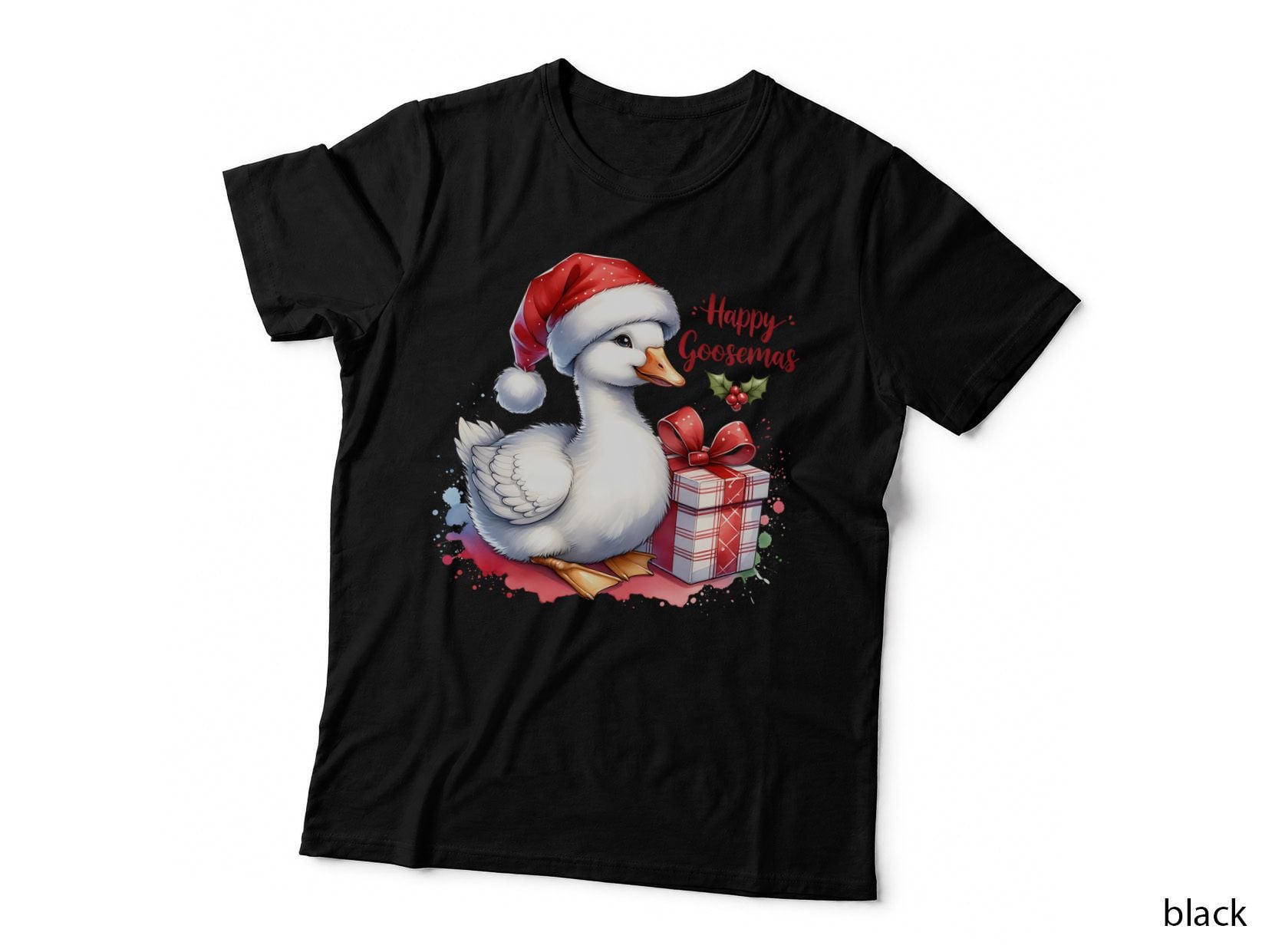 Happy Goosemas, Distressed Look, Soft Comfort, Minimalist, Gift T-Shirt