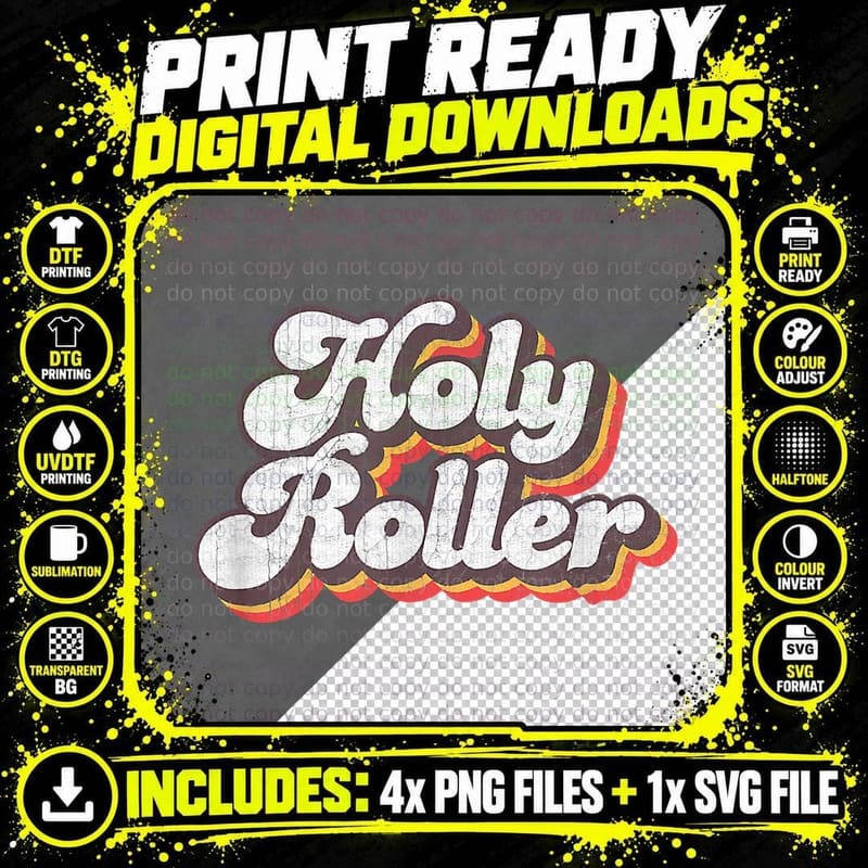 Holy Roller Disco Outfit - 70s Costume for Women T-Shirt Png SVG Digital Bundle