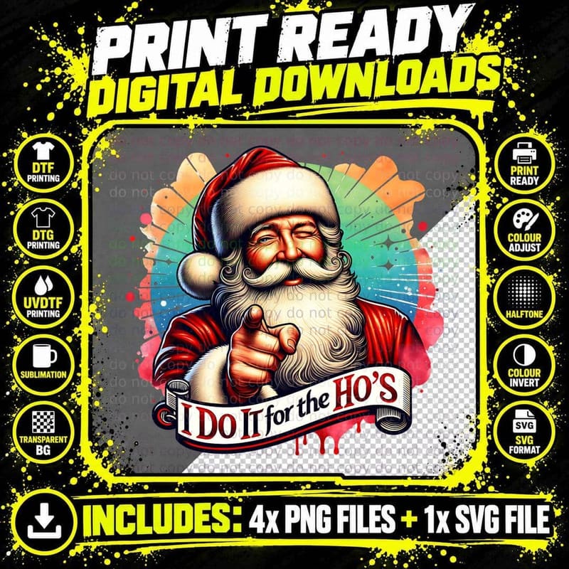 I Do It for the Hos, Collegiate, Retro Vintage Png SVG Digital Bundle