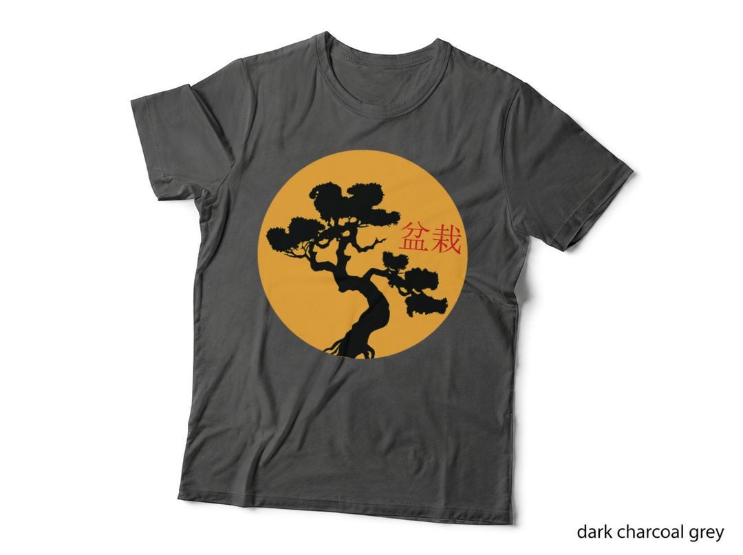 Japanese Shirt Women Men Kids Retro Bonsai Tree T-Shirt