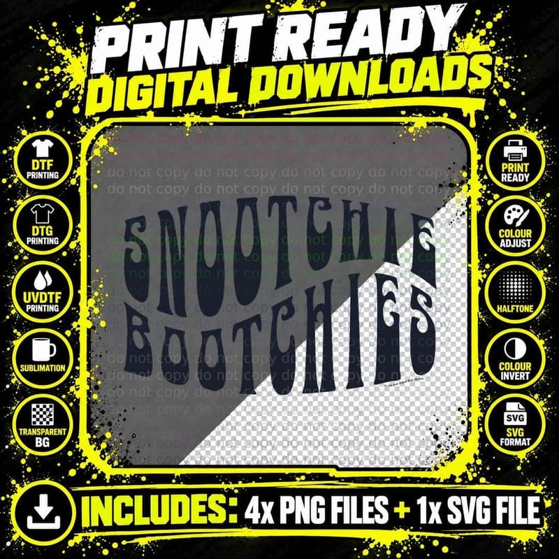 Jay & Silent Bob Groovy Text Snootchie Bootchies T-Shirt Png SVG Digital Bundle
