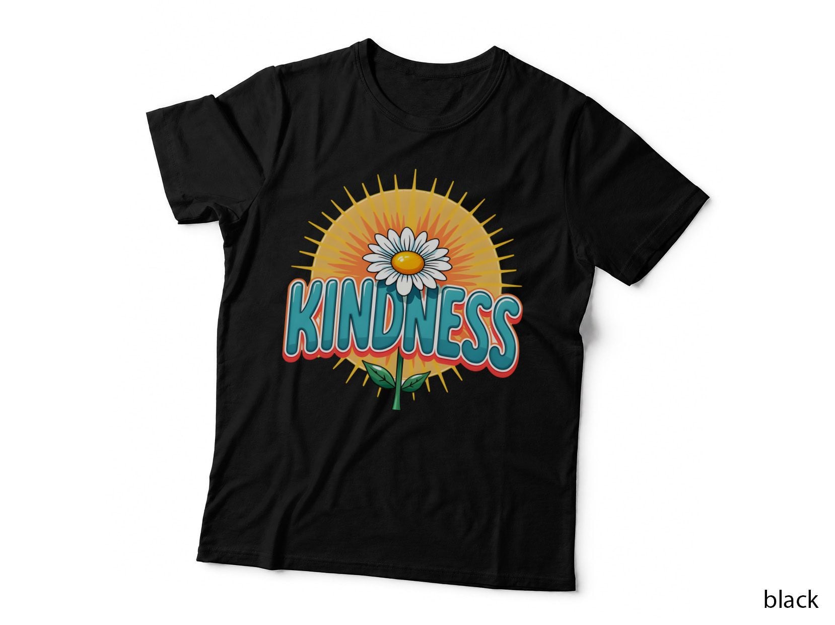 Kindness Groovy Shirt, Retro Flower Positive Affirmation Quote Gift T-Shirt