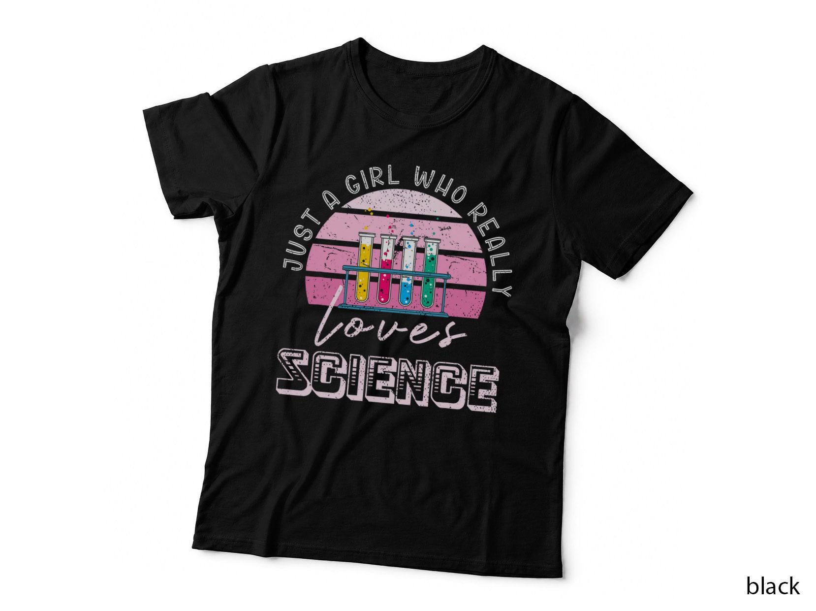 Laboratory Chemistry Scientist Girls Women Retro Science T-Shirt