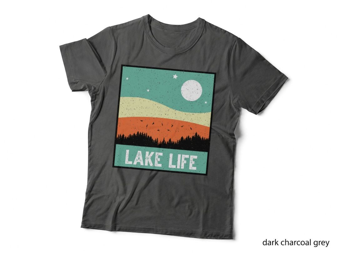 Lake Life Boating Lake Lovers Men Women Vintage Outdoor T-Shirt