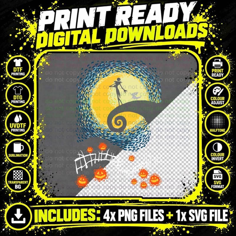 Starry Nightmare Classic T-Shirt Png SVG Digital Bundle