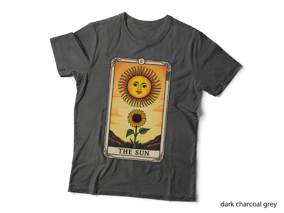 The Sun Tarot Card Optimism Joyful Celestial Retro Graphic T-Shirt