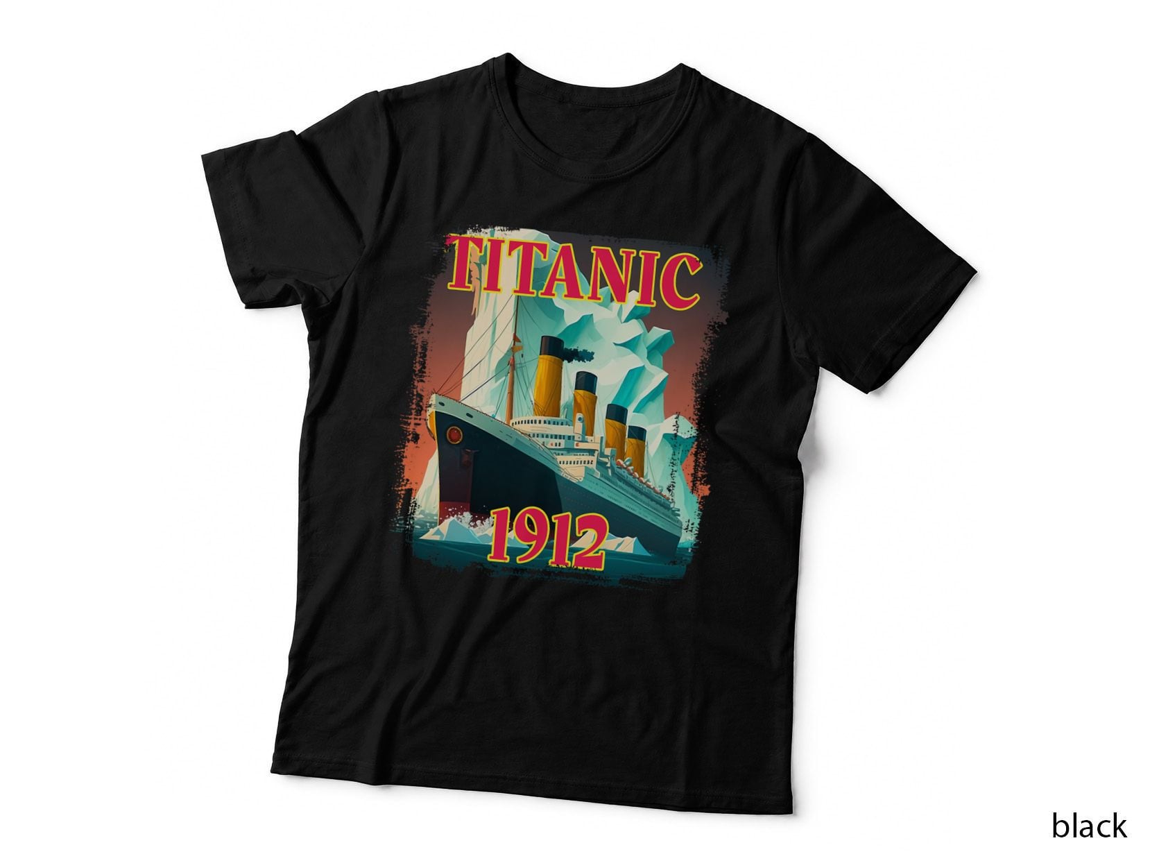 Titanic Sailing Ship Vintage Cruise Vessel 1912 Iceberg T-Shirt