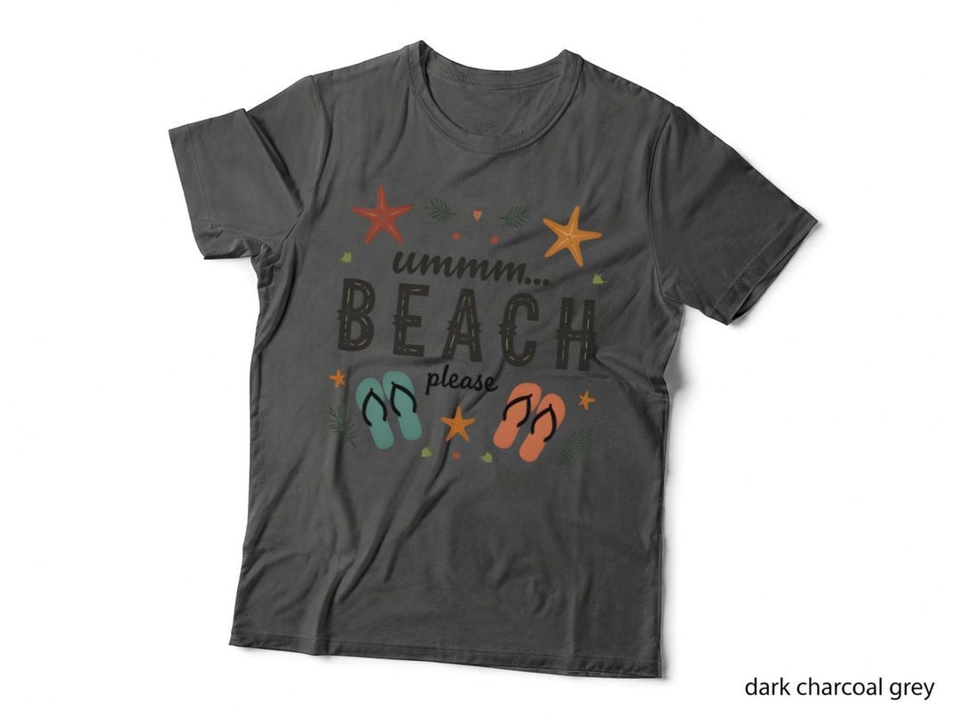 Ummm Beach Please Flip-Flops Starfish Distressed Summer T-Shirt